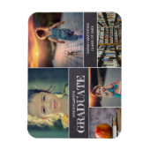 Kindergarten Afstuderen Foto Collage Aankondiging Magneet (Verticaal)