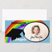 Kindergarten Afstuderen Fotoaankondiging Aankondiging (Voorkant / Achterkant)