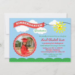 Kindergarten Afstuderen Fotouitnodiging Kaart