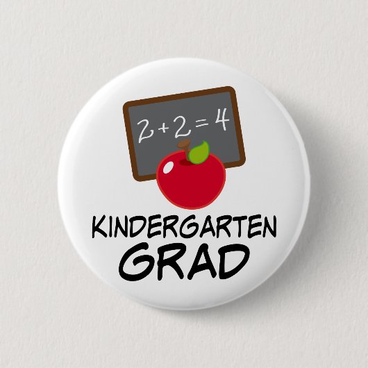 Kindergarten Afstuderen Gift Ronde Button 5,7 Cm (Voorkant)