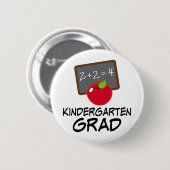 Kindergarten Afstuderen Gift Ronde Button 5,7 Cm (Voorkant /achterkant)