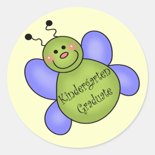 Kindergarten Afstuderen Gifts Ronde Sticker (Voorkant)