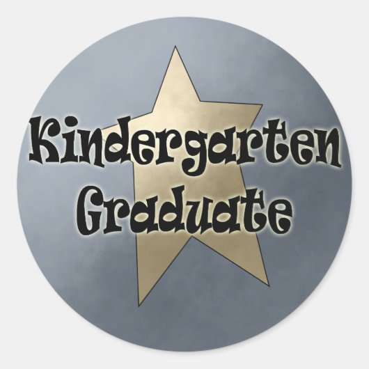 Kindergarten Afstuderen Gifts Ronde Sticker (Voorkant)