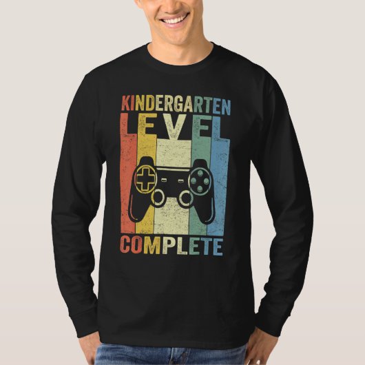 Kindergarten Afstuderen Level Complete Video Game T-shirt (Voorkant)