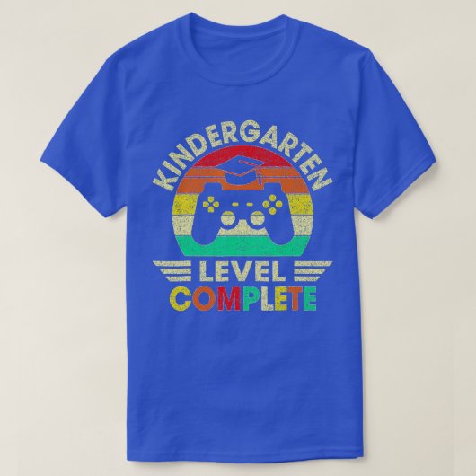 Kindergarten Afstuderen Level Complete Video Games T-shirt (Design voorkant)