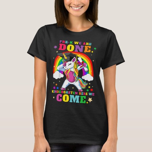 Kindergarten Afstuderen Magical Unicorn 1 T-shirt (Voorkant)