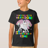 Kindergarten Afstuderen Magical Unicorn Gift T-shirt (Voorkant)