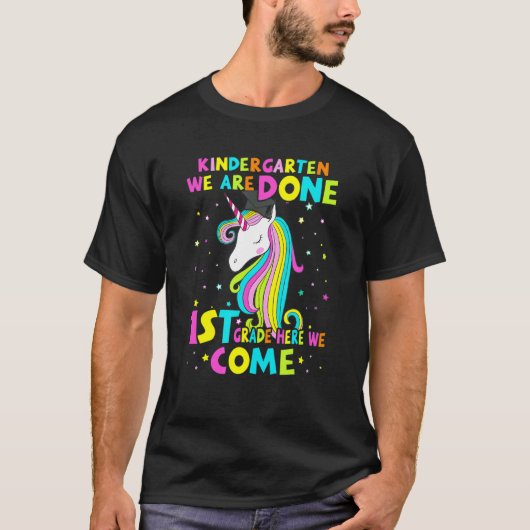 Kindergarten Afstuderen Magical Unicorn T-shirt (Voorkant)