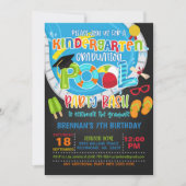 Kindergarten Afstuderen Pool Party - Boy B Kaart (Voorkant)