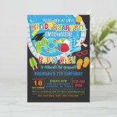 Kindergarten Afstuderen Pool Party - Boy B Kaart (Staand voorkant)