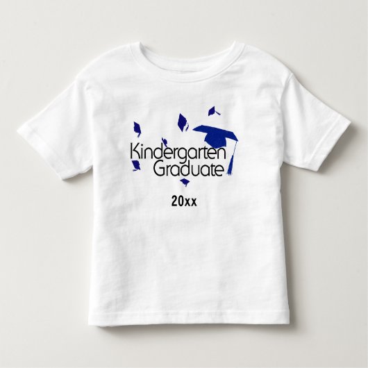 Kindergarten Afstuderen Shirt (wit) (Voorkant)