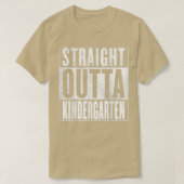 Kindergarten Afstuderen - Straight Outta Kindergar T-shirt (Design voorkant)