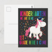 Kindergarten Afstuderen Surprise First Grade Kinde Briefkaart (Voorkant / Achterkant)