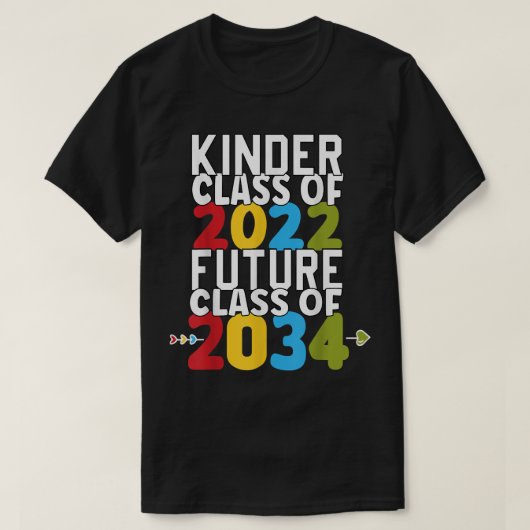 Kindergarten Afstuderen T-shirt Kinder Klasse 2022 (Design voorkant)