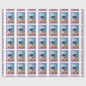 Kindergarten Afstuderen Teddy Bear Cadeaupapier (Vlak)