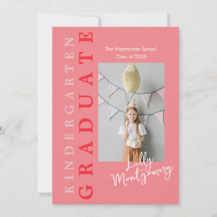 Kindergarten Afstuderen Uitnodigingskaart 5 Foto's Kaart