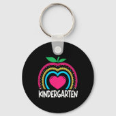 Kindergarten Boho Rainbow lerarenteam Kinder squa Sleutelhanger (Voorkant)