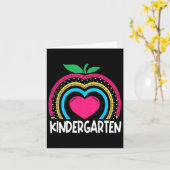 Kindergarten Boho Rainbow Teacher Team Kinder Squa Kaart (Gele Bloem)
