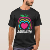 Kindergarten Boho Rainbow teacher team Kinder squa T-shirt (Voorkant)