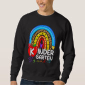 Kindergarten Boho Rainbow Teacher Team Kinder Squa Trui (Voorkant)