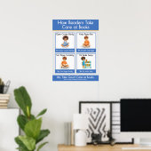 Kindergarten Book Care Teacher Anchor Chart Poster (Thuiskantoor)