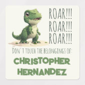 Kindergarten Boy Dinos Funny School Labels (Design 1)