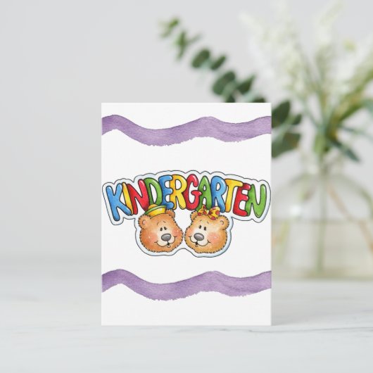 Kindergarten Briefkaart (Staand voorkant)