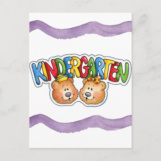 Kindergarten Briefkaart (Voorkant)