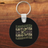 Kindergarten Camo Camouflage Boy Teacher Ck To Sch Sleutelhanger (Voorkant)