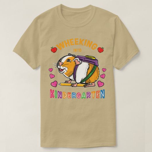 Kindergarten, cavia, eerste dag van de t-shirt (Design voorkant)