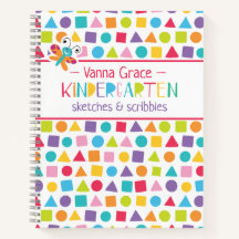 Kindergarten Colorful Crayons Scribbles Notitieboe