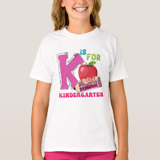 Kindergarten Cute leopard K is voor Kindergarten T-shirt