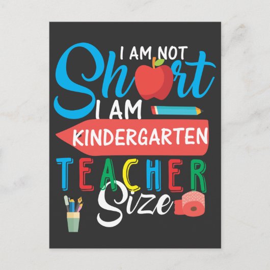 Kindergarten Dag Onderwijsdag Briefkaart (Voorkant)