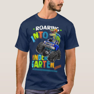 Kindergarten Dinosaur Monster Truck Terug T-shirt