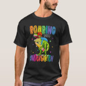 Kindergarten Dinosaur Rex naar school B T-shirt (Voorkant)