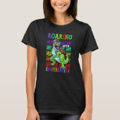 Kindergarten Dinosaur Rex naar school B T-shirt (Voorkant)