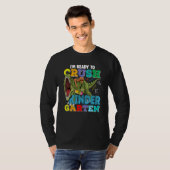 Kindergarten Dinosaur Rex naar school B T-shirt (Voorkant volledig)