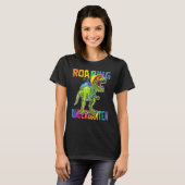Kindergarten Dinosaur Rex naar school B T-shirt (Voorkant volledig)