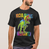 Kindergarten Dinosaur Rex naar school B T-shirt (Voorkant)