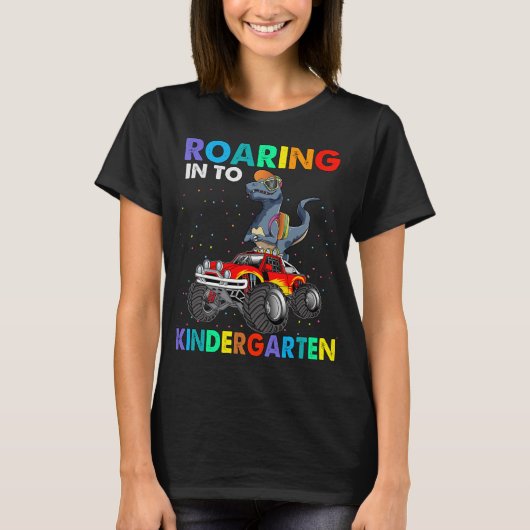 Kindergarten Dinosaur T Rex Terug naar school T-shirt (Voorkant)
