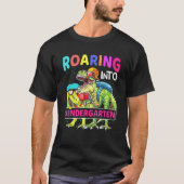 Kindergarten Dinosaur T Rex Terug naar school T-shirt (Voorkant)