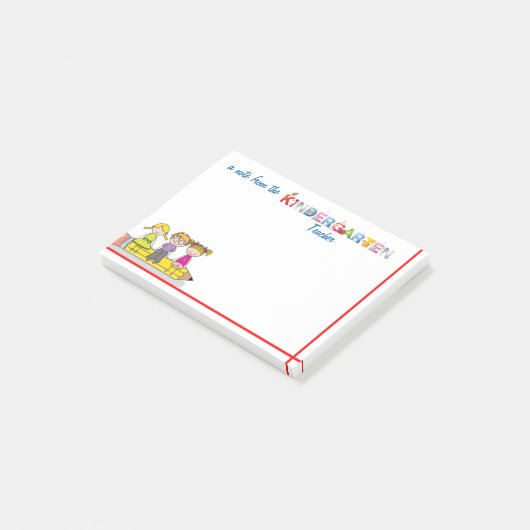 Kindergarten Docent Post-it Notes (Schuin)