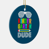 Kindergarten Eerste Dag Terug Keramisch Ornament (Rechts)