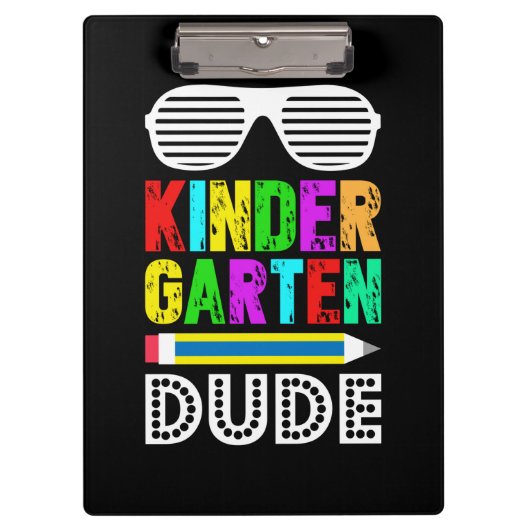 Kindergarten Eerste Dag Terug Klembord (Voorkant)