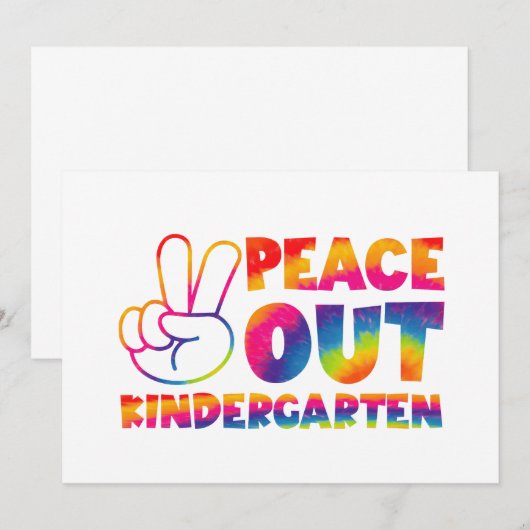 Kindergarten en kleurstof op de laatste dag van de aankondiging (Voorkant / Achterkant)