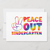 Kindergarten en kleurstof op de laatste dag van de kaart (Voorkant)