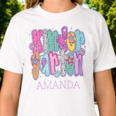 Kindergarten First Day of School Coquette Custom T-shirt