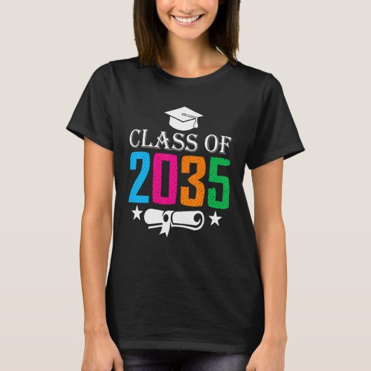 Kindergarten for Boys Class of 2035 Senior T-shirt (Voorkant)