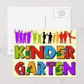 Kindergarten Fun Briefkaart (Voorkant / Achterkant)