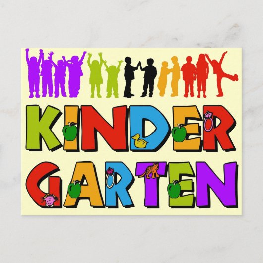 Kindergarten Fun Briefkaart (Voorkant)